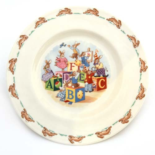 ABCDEF Bunnykin Plate