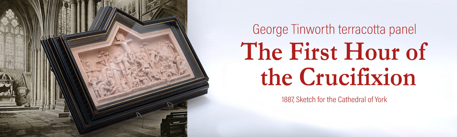George Tinworth terracotta panel "The First Hour of the Crucifixion"