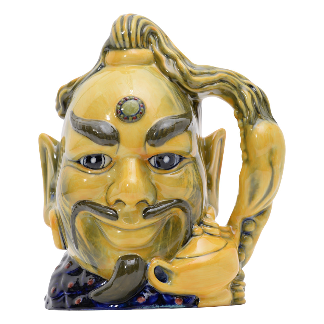 Aladdin's Genie in yellow color trial flambe character jug