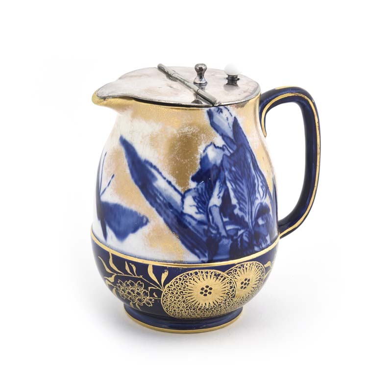 Blue Iris Milk Jug