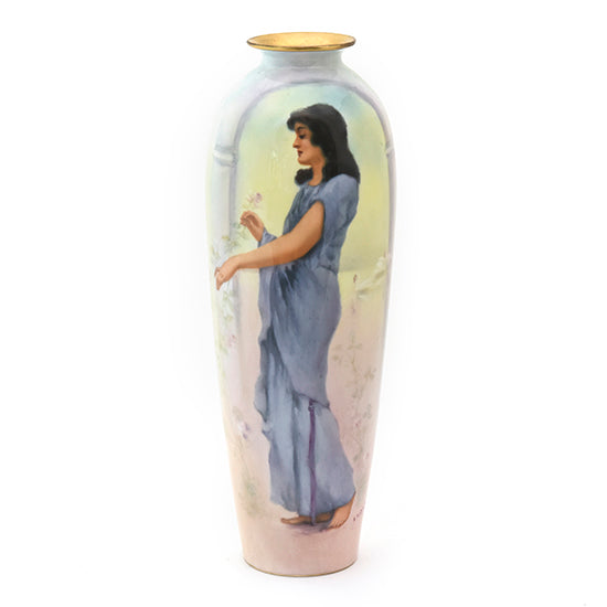 Lady and Swans Vase