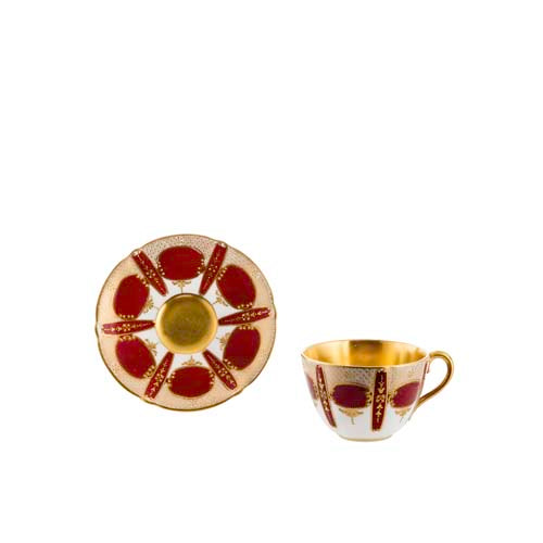 Red cup & saucer