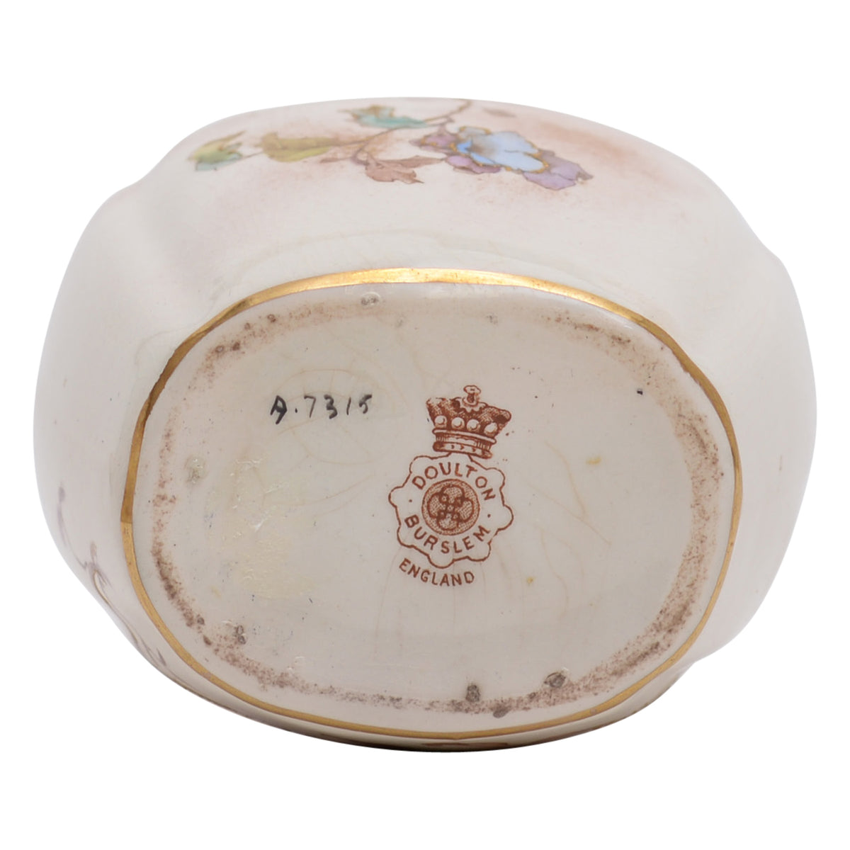Vase, Burslem  Scroll with Flowers
