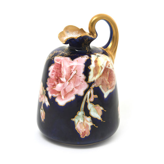 Vase, Burslem  Scroll with Flowers