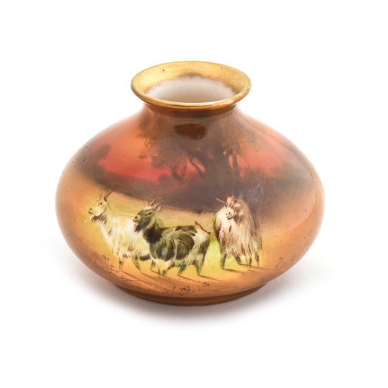 Vase, Burslem Goats