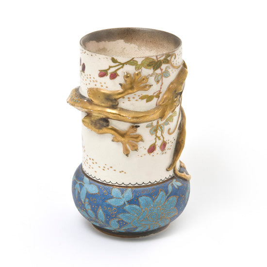 Vase, Burslem Gold Dragon and Roses