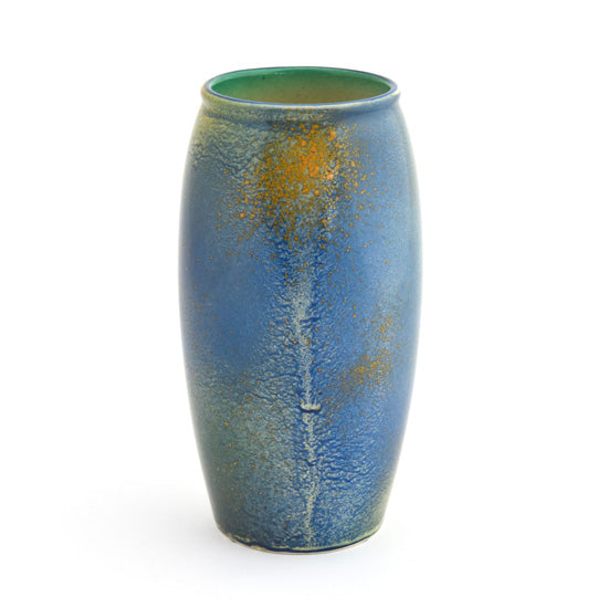 Vase, Burslem Green, Blue, Gold