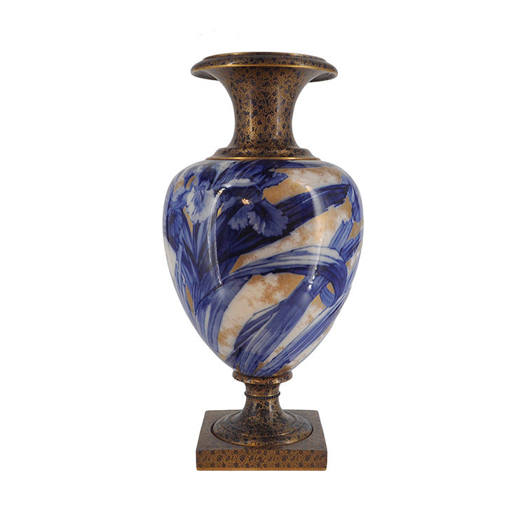 Blue Iris Floor Vase