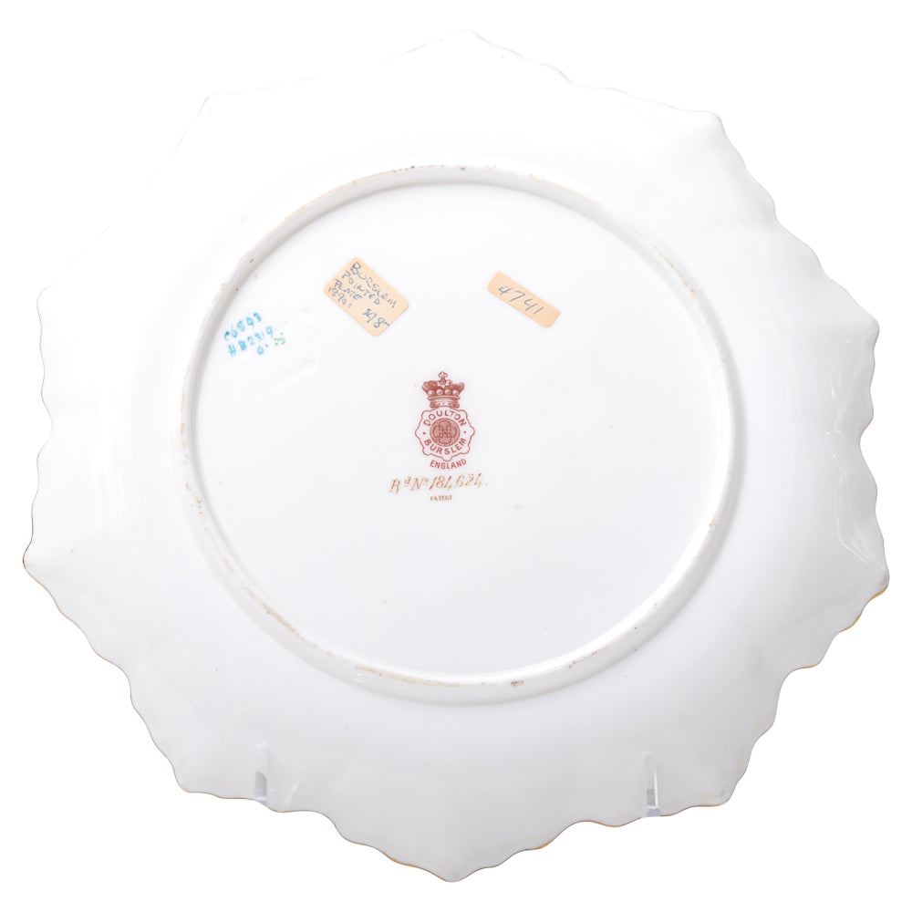 Plate Burslem Pointed