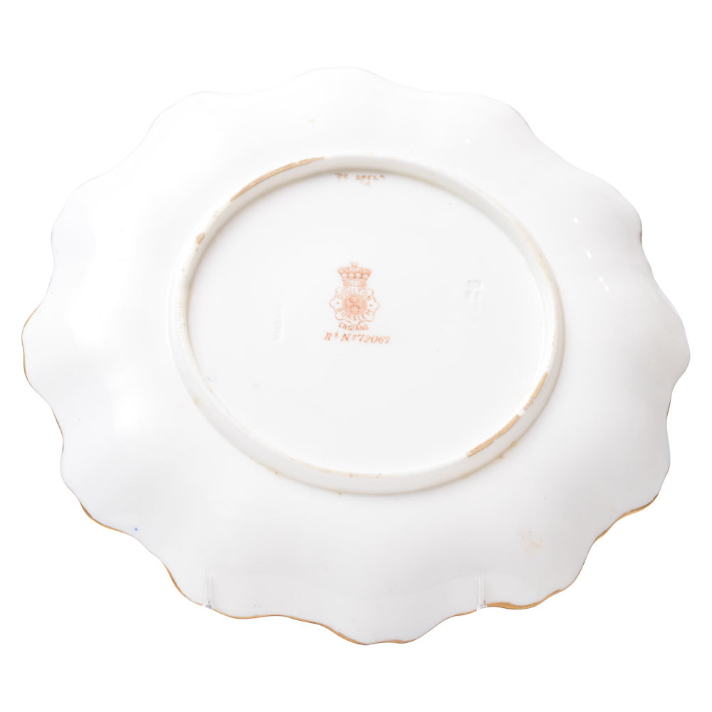 Burslem Vintage 8 1/4" plate with raised design