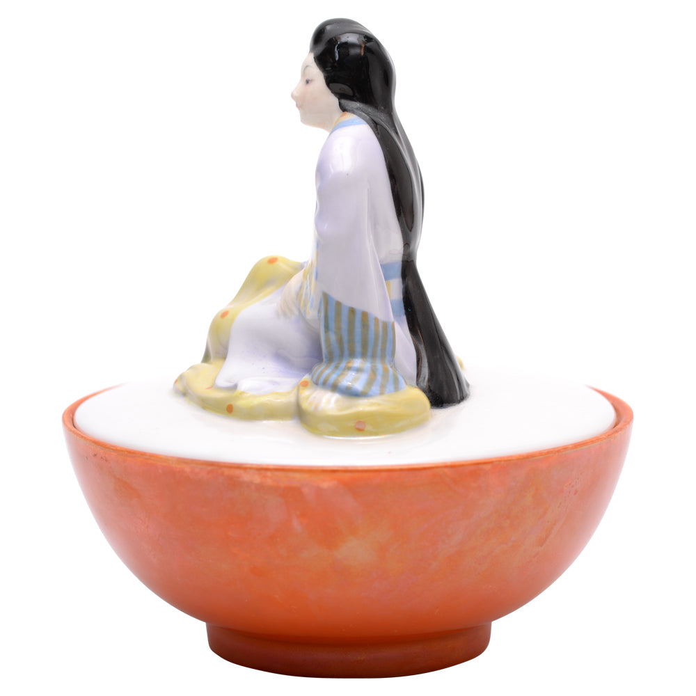 Japanese Lady Powder Pot and Cover