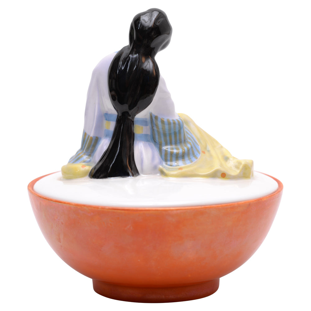 Japanese Lady Powder Pot and Cover