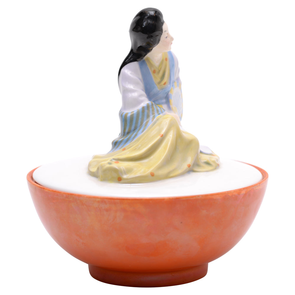 Japanese Lady Powder Pot and Cover