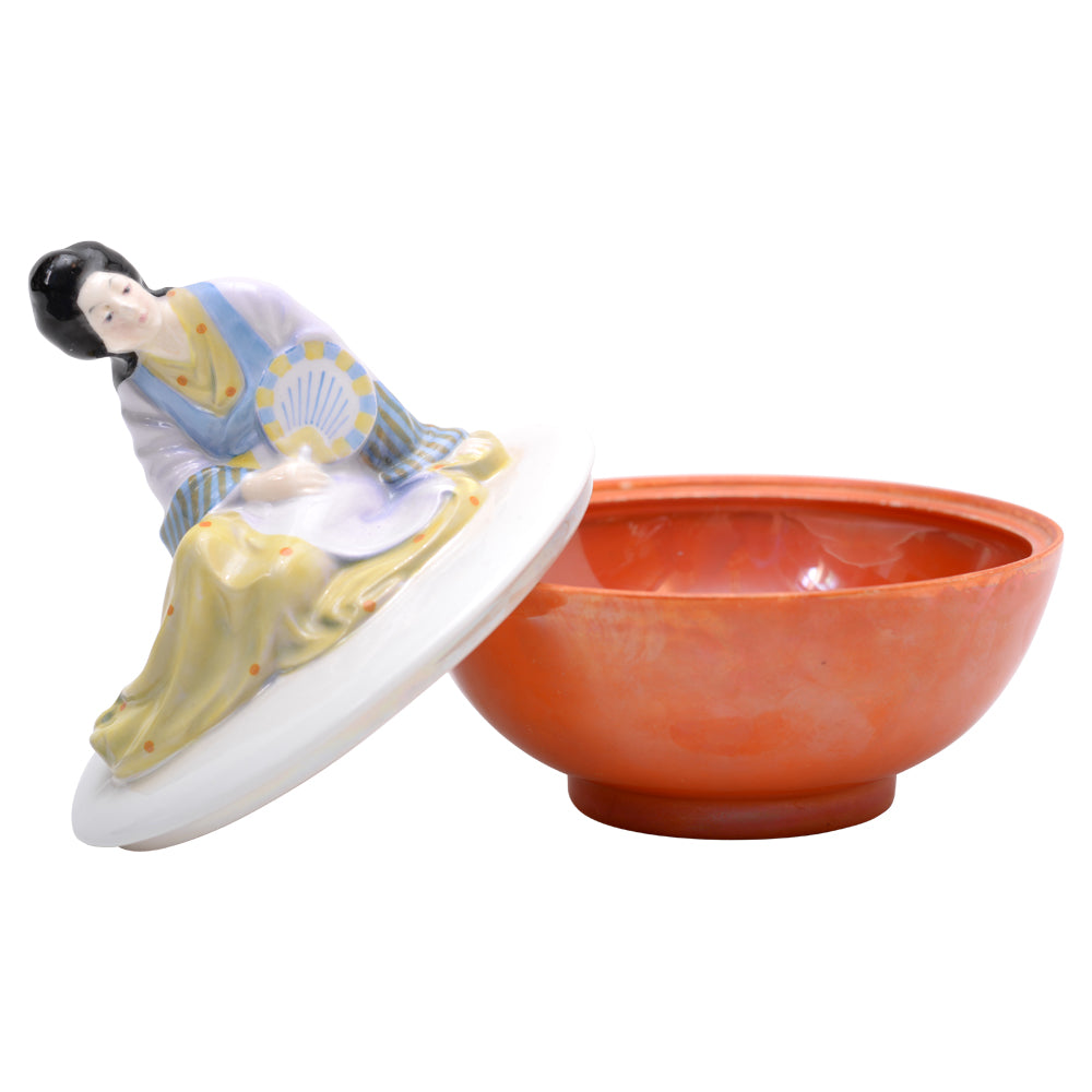 Japanese Lady Powder Pot and Cover