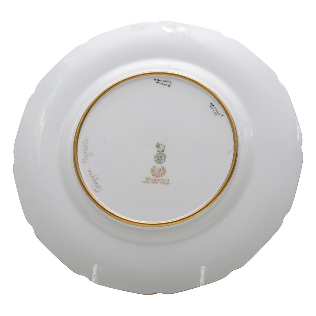 White orchids plate