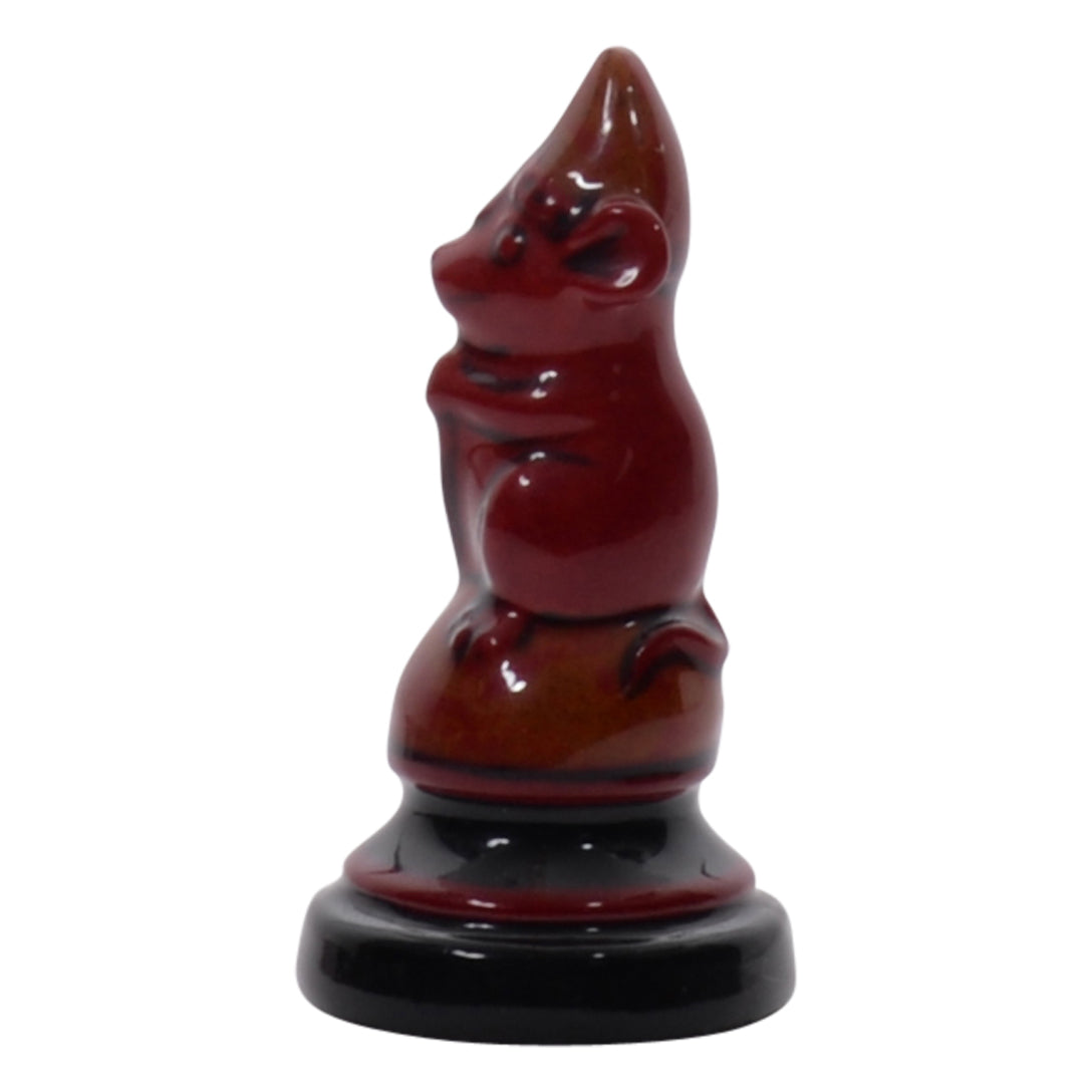 Mouse Pawn Flambe mouse sculpture