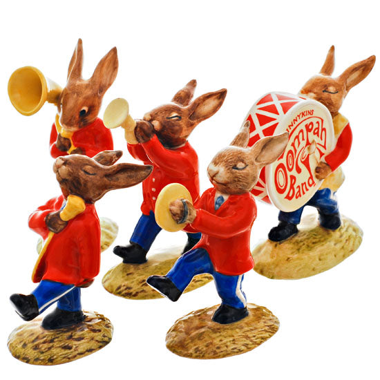 Set of 5 Red Band Bunnykins