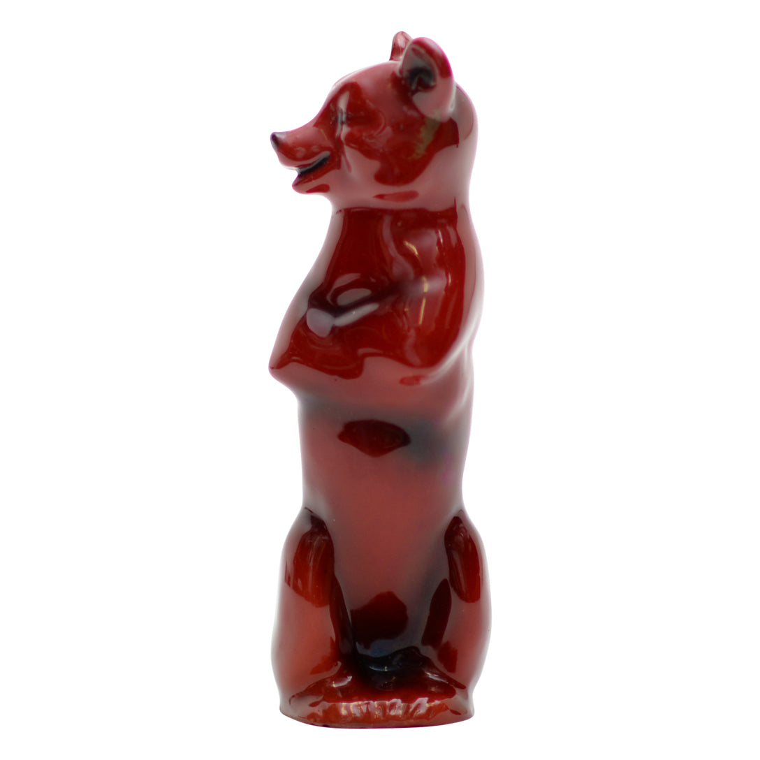 Comic brown bear flambe sculpture HN270, model 58