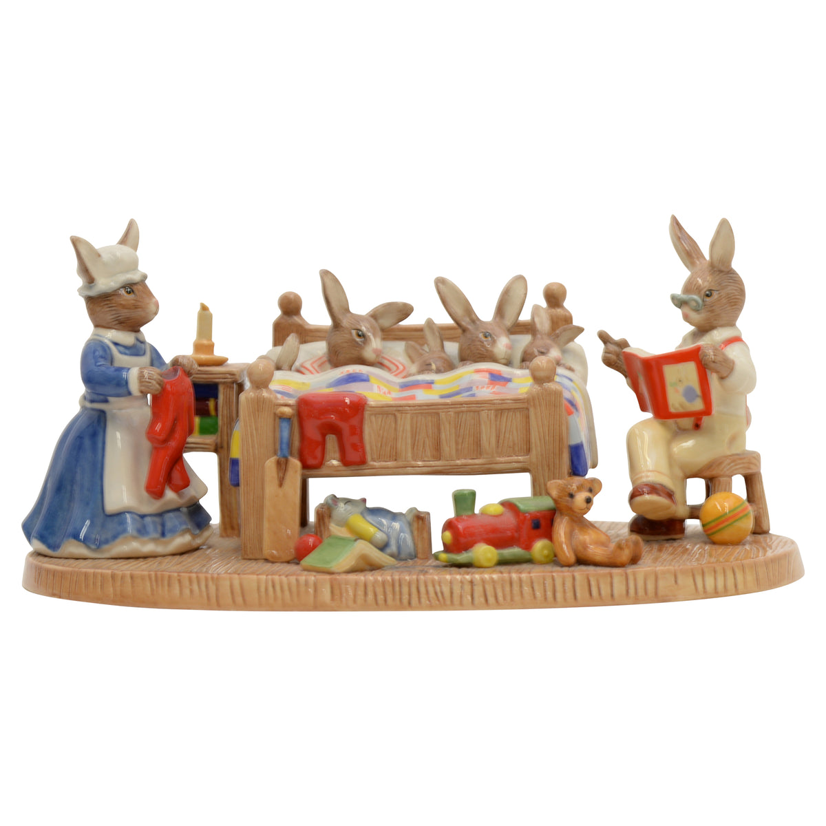 Bedtime Story Bunnykins Tableau
