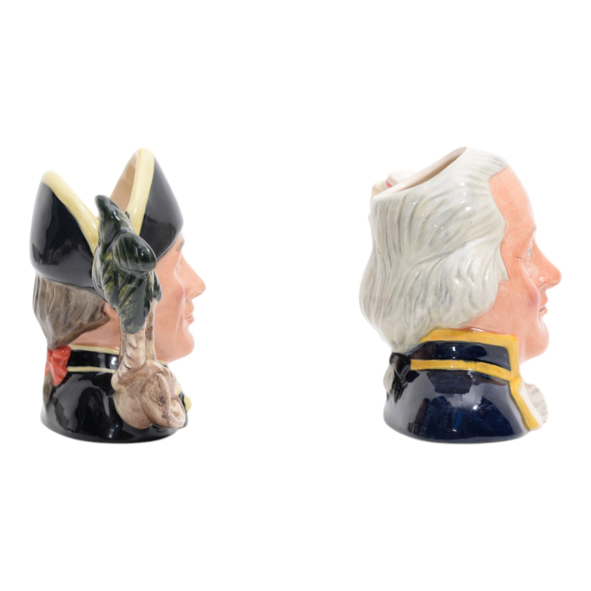 Pair of Captain Bligh & Fletcher Christian character jugs