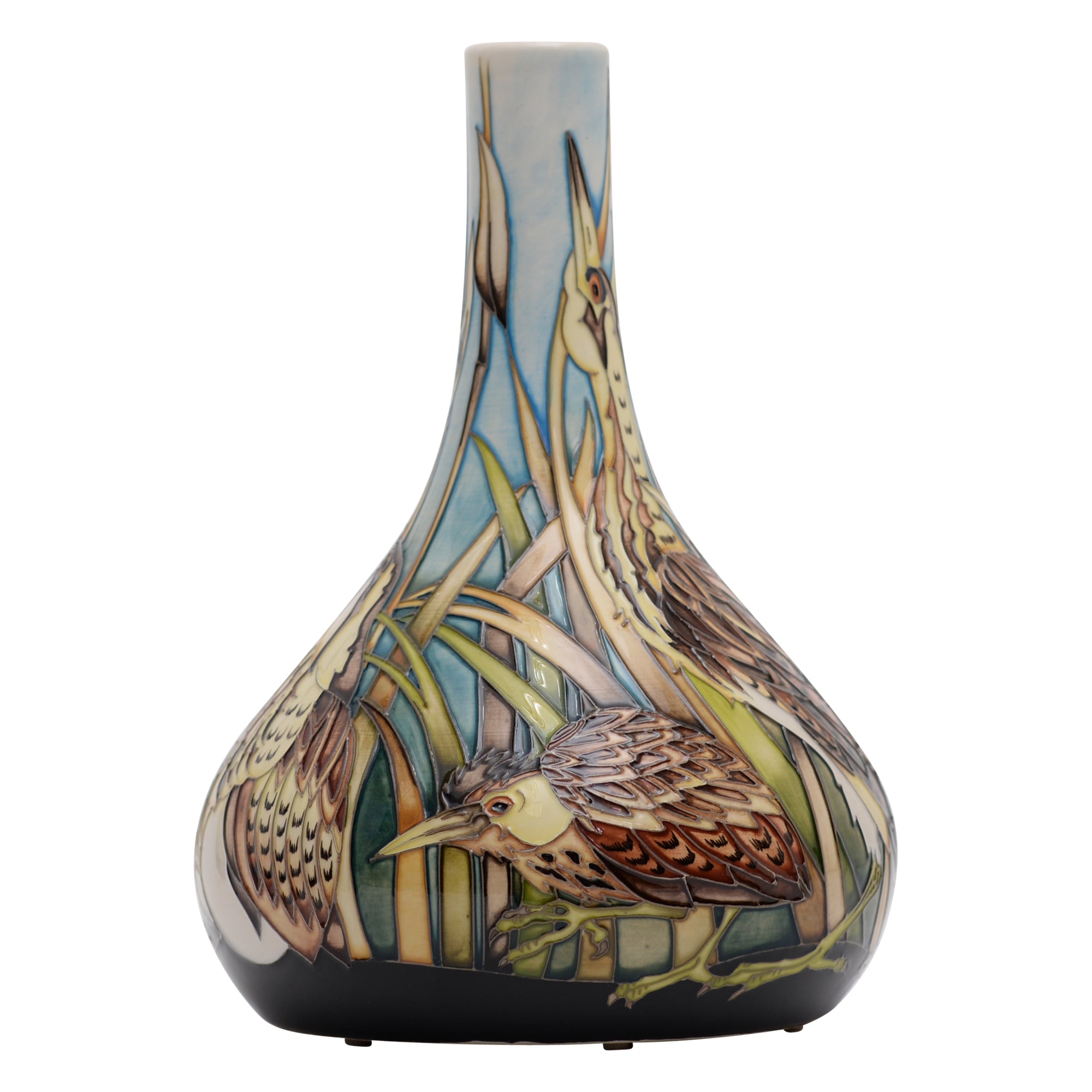 Booming Bittern vase