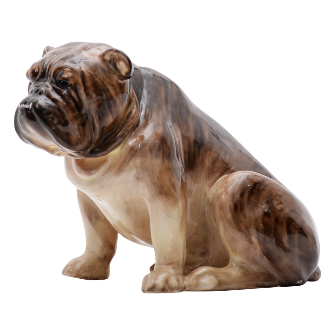 Bulldog Seated dog sculpture