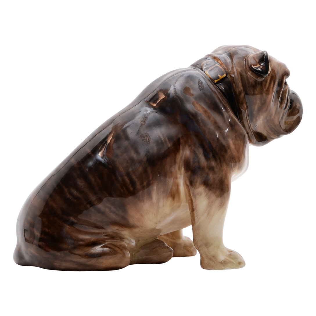 Bulldog Seated dog sculpture