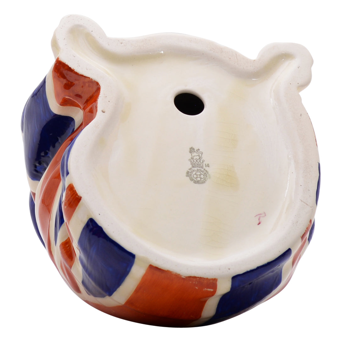 Bulldog Trinity Cap - Flag Large dog sculpture