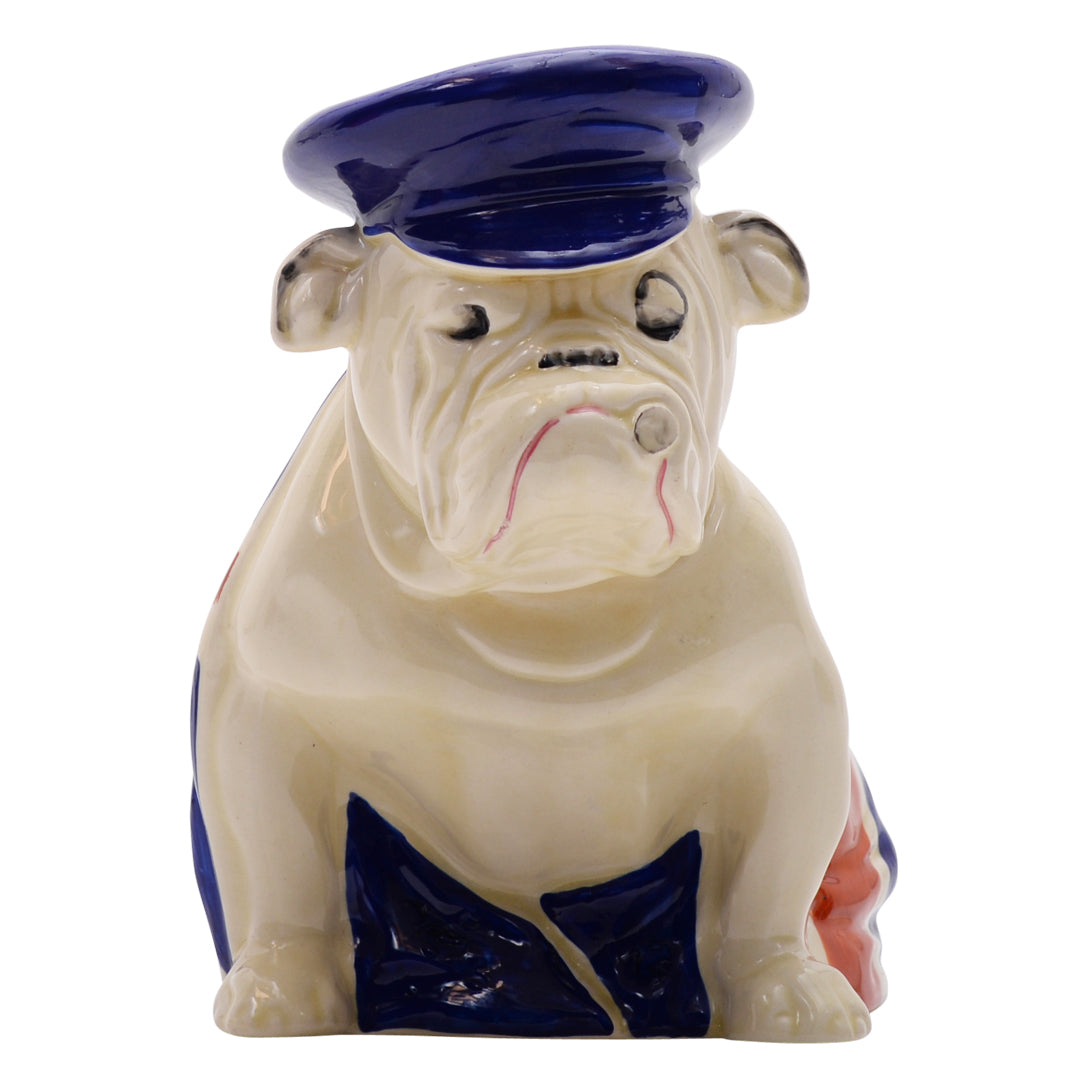 Bulldog Trinity Cap - Flag Large dog sculpture