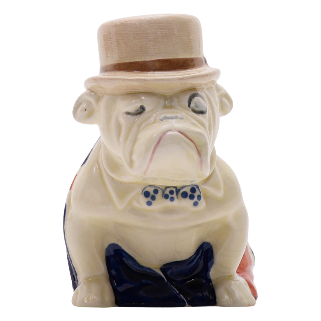 Derby,without cigar,med,union jack dog sculpture