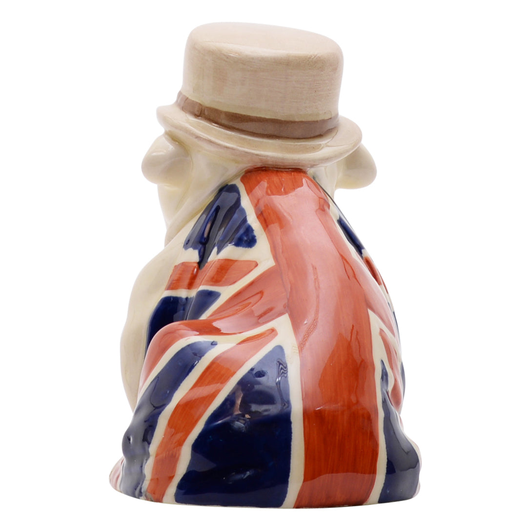 Derby,without cigar,med,union jack dog sculpture