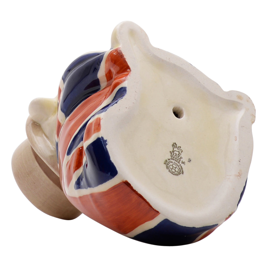 Derby,without cigar,med,union jack dog sculpture