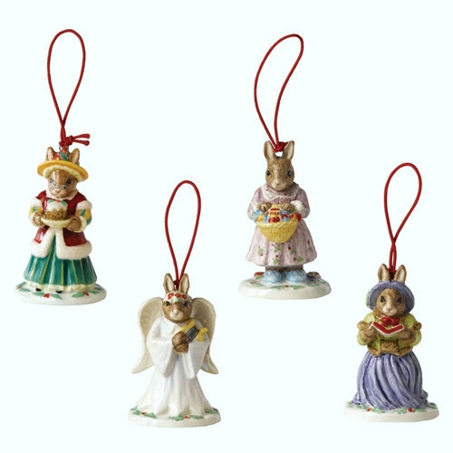 Two Bunnykins ornaments set