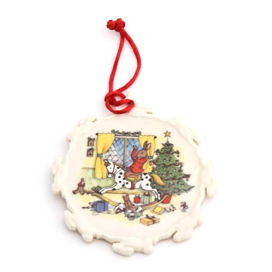 Christmas morning Bunnykins ornament