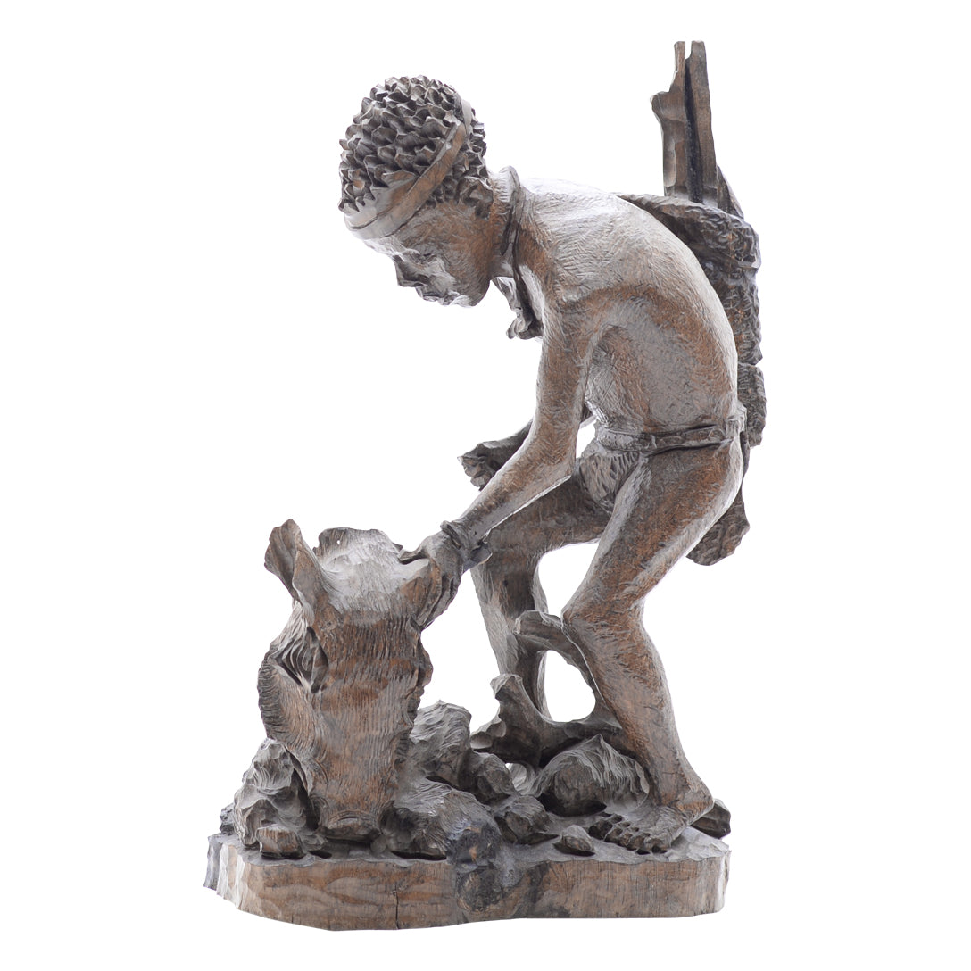 Man Holding Warthog