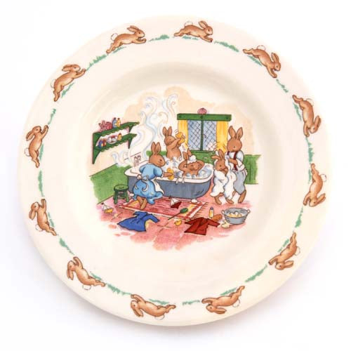 Bathtime Bunnykins plate