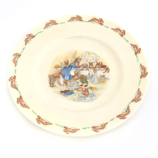 Bathtime Bunnykins plate Style One