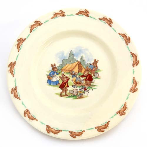 Camp Site Bunnykins plate