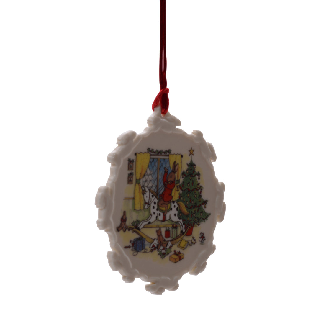 Christmas morning Bunnykins ornament
