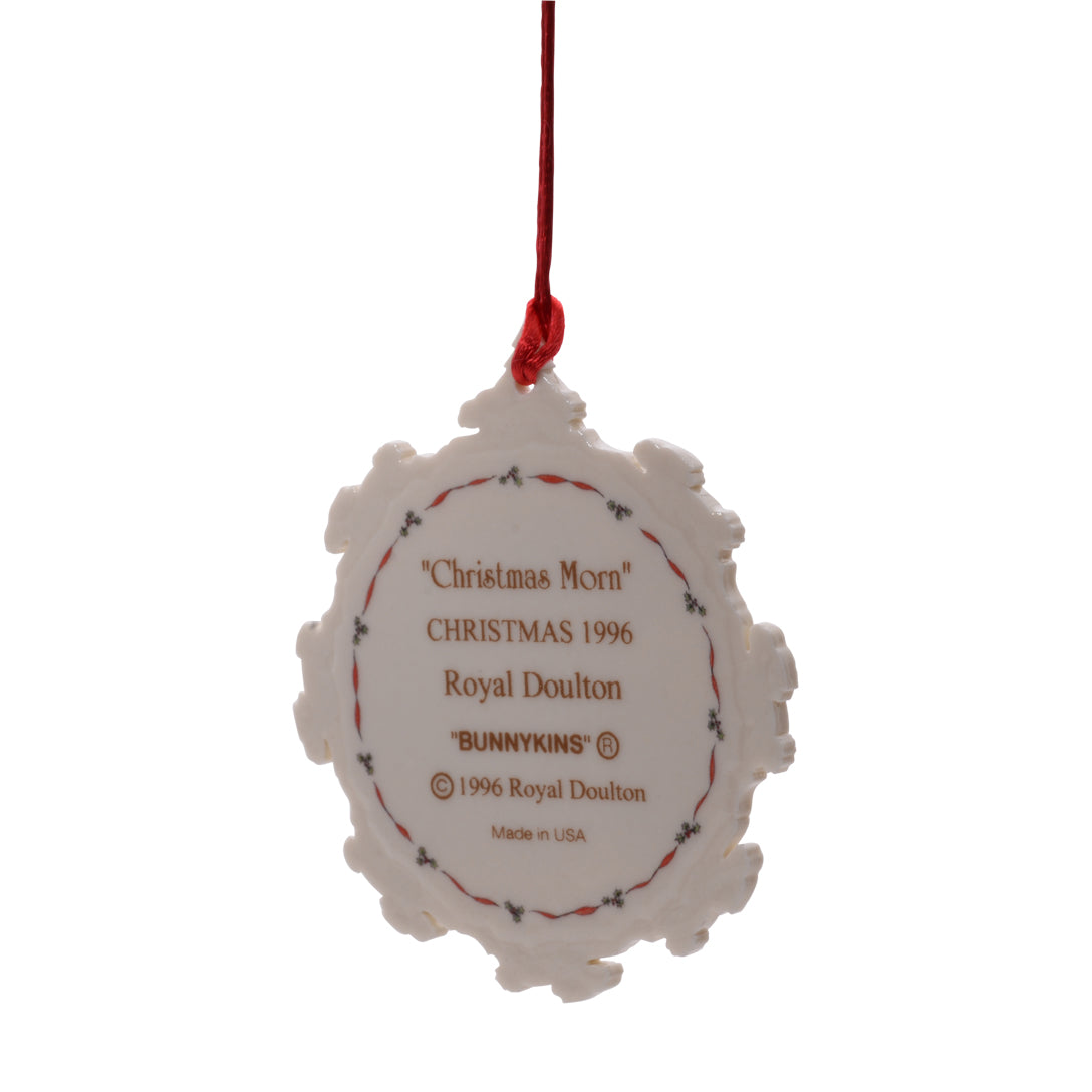 Christmas morning Bunnykins ornament