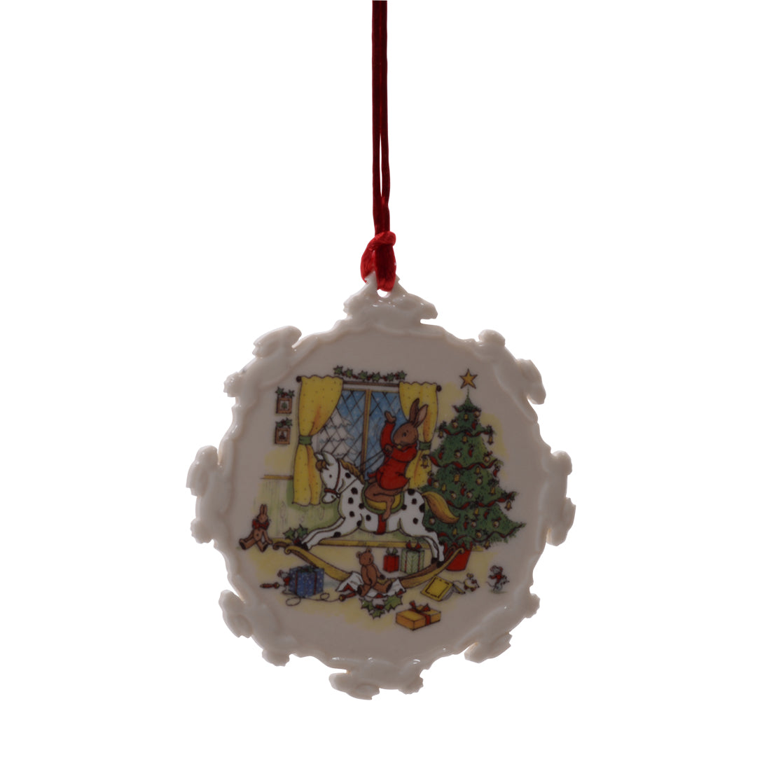 Christmas morning Bunnykins ornament