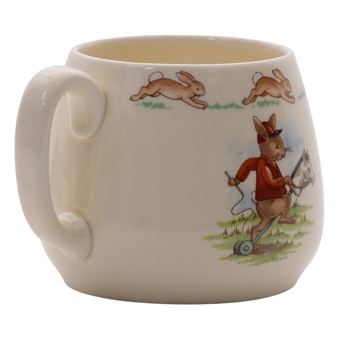 Rocking horse bunnykin mug