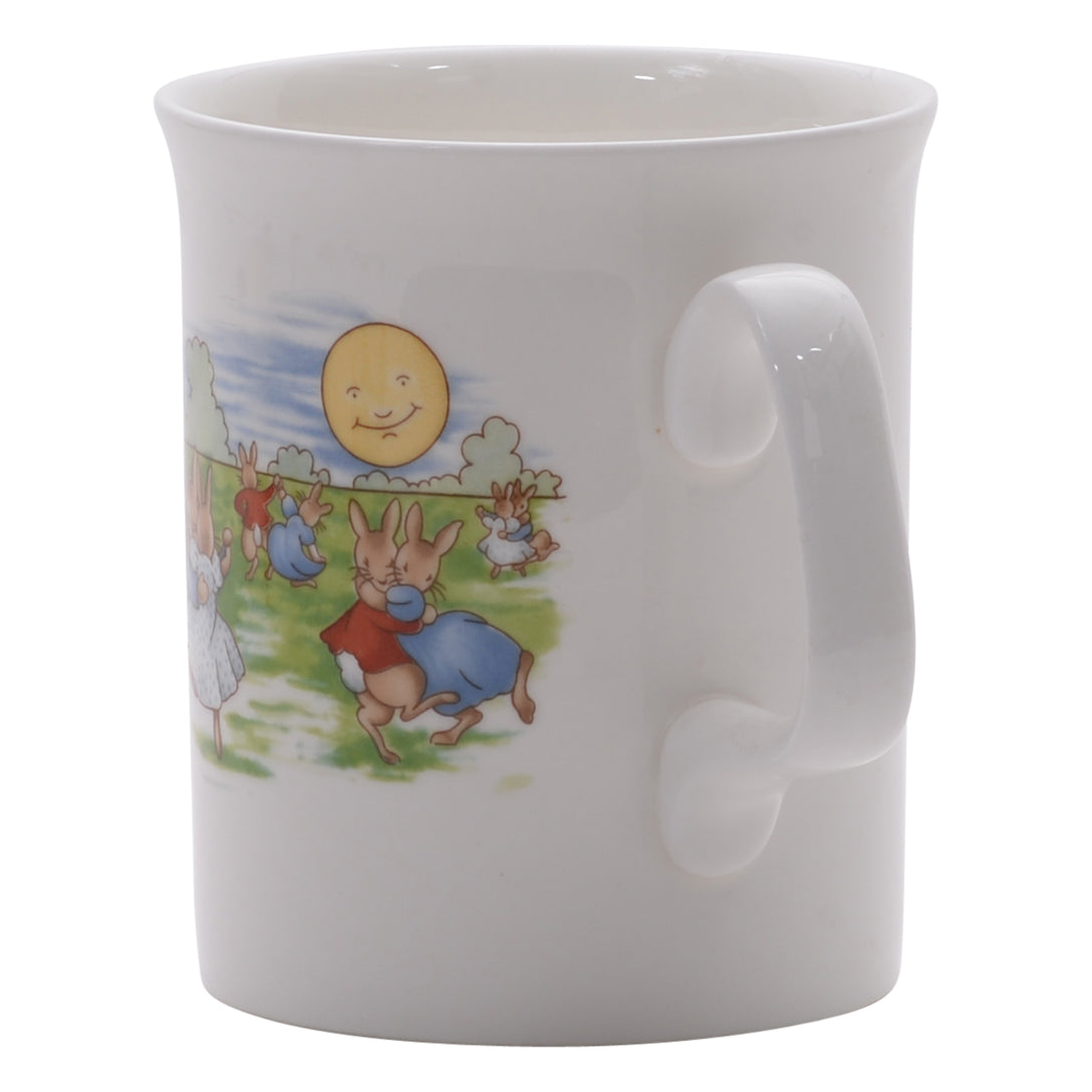 Dancing festival bunnykin mug
