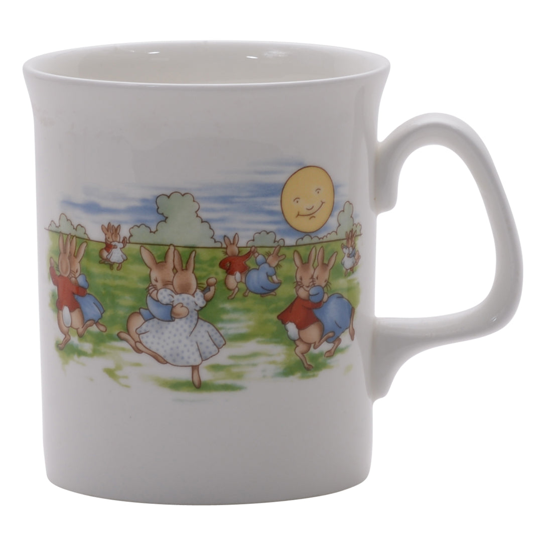 Dancing festival bunnykin mug