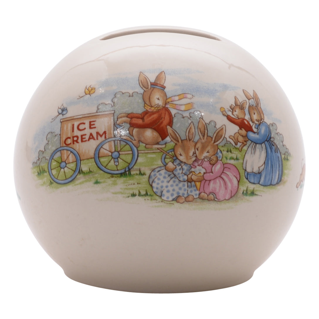 Ice cream bunnykin money bank