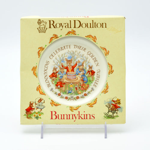Bunnykin Plate golden jubille celebration