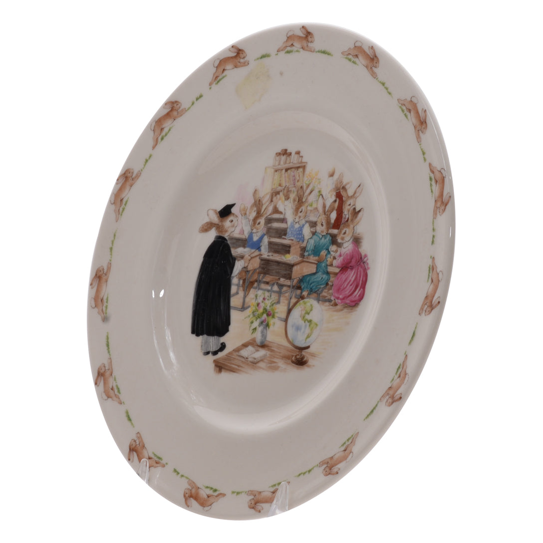 Classroom bunnykin plate
