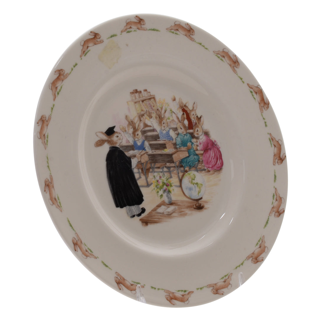 Classroom bunnykin plate