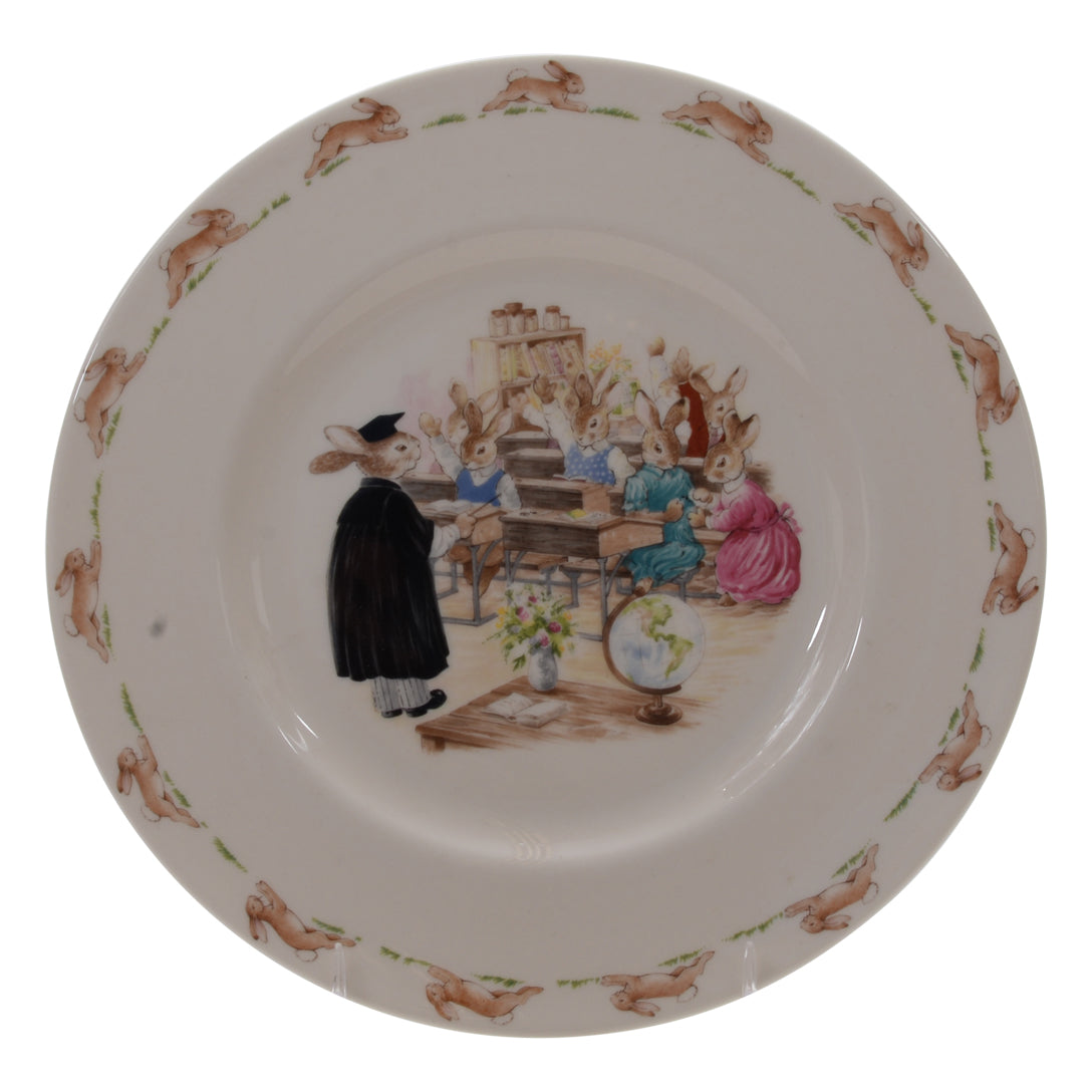 Classroom bunnykin plate