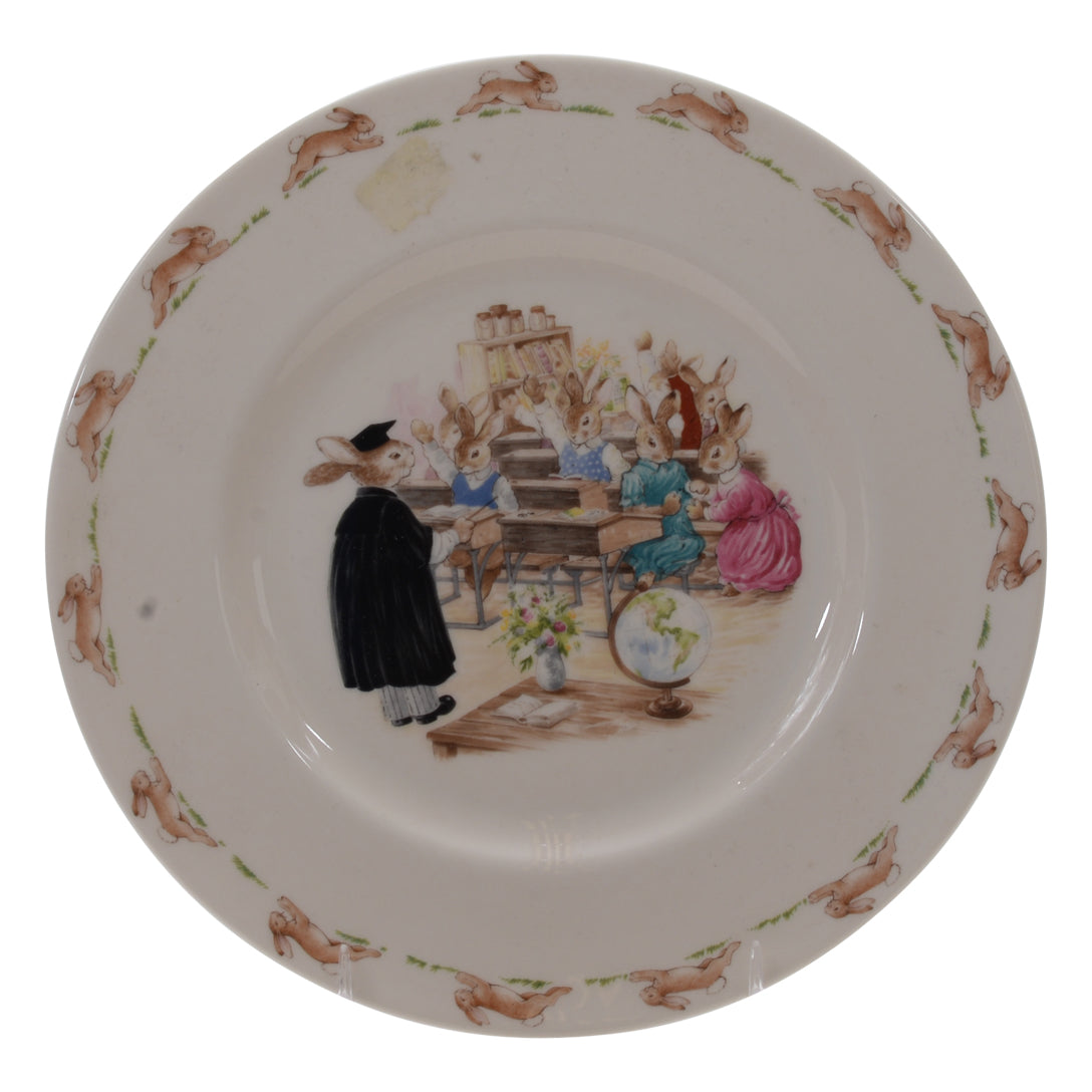 Classroom bunnykin plate
